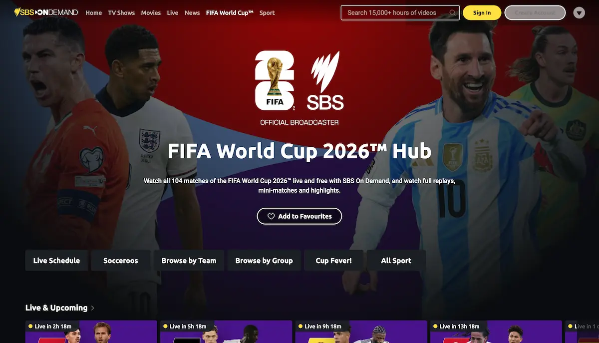 วิธีดูฟุตบอลโลก FIFA World Cup 2026 ฟรี|รวมช่องถ่ายทอดสดฟรีจากแต่ละประเทศ